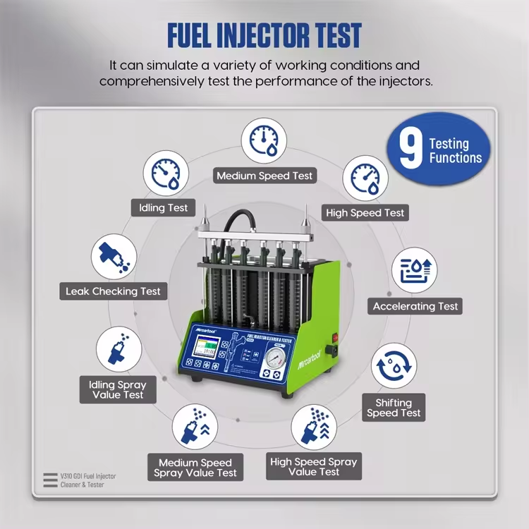 เครื่องทดสอบหัวฉีดน้ำมันเชื้อเ - Fuel Injector Tester บทวิจารณ์และราคา